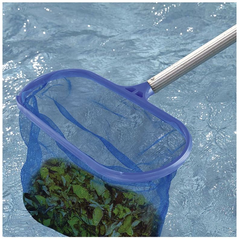 Malla Ovalada Profunda Para Limpieza Piscina Mango Aluminio-4