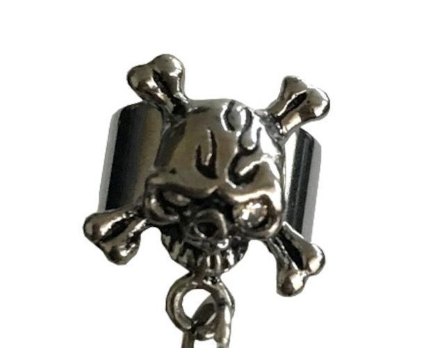 Aro estilo Bidu Calavera y cadena-1