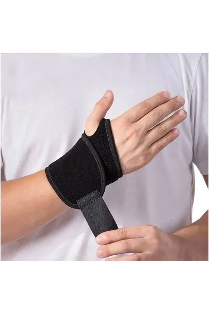 Muñequera Ajustable Con Orificio Pulgar Deporte Ortopédico-4