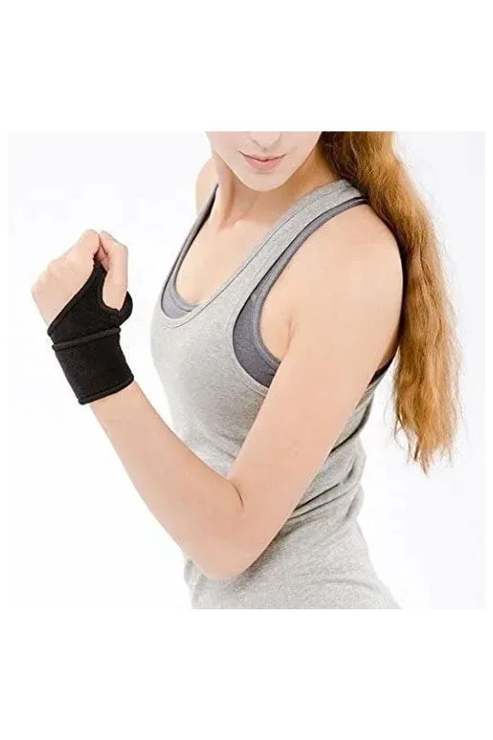 Muñequera Ajustable Con Orificio Pulgar Deporte Ortopédico-2