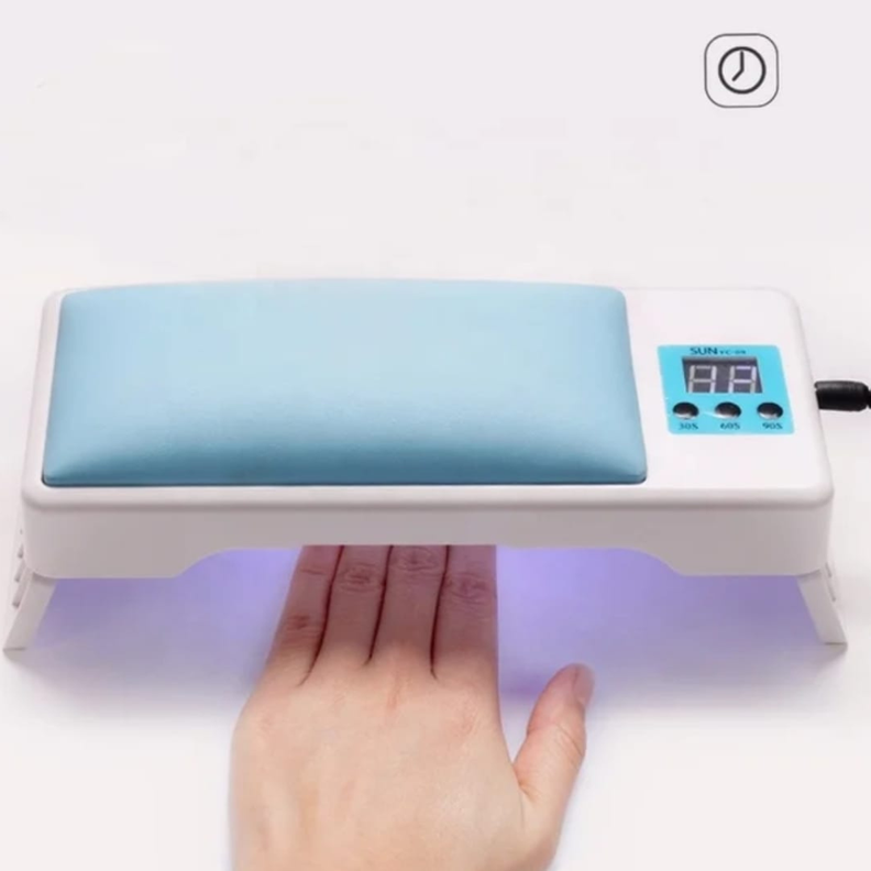 Lámpara Uv/led Apoya Manos 2 En 1  72w Secado Uñas Manicure Blanca-2