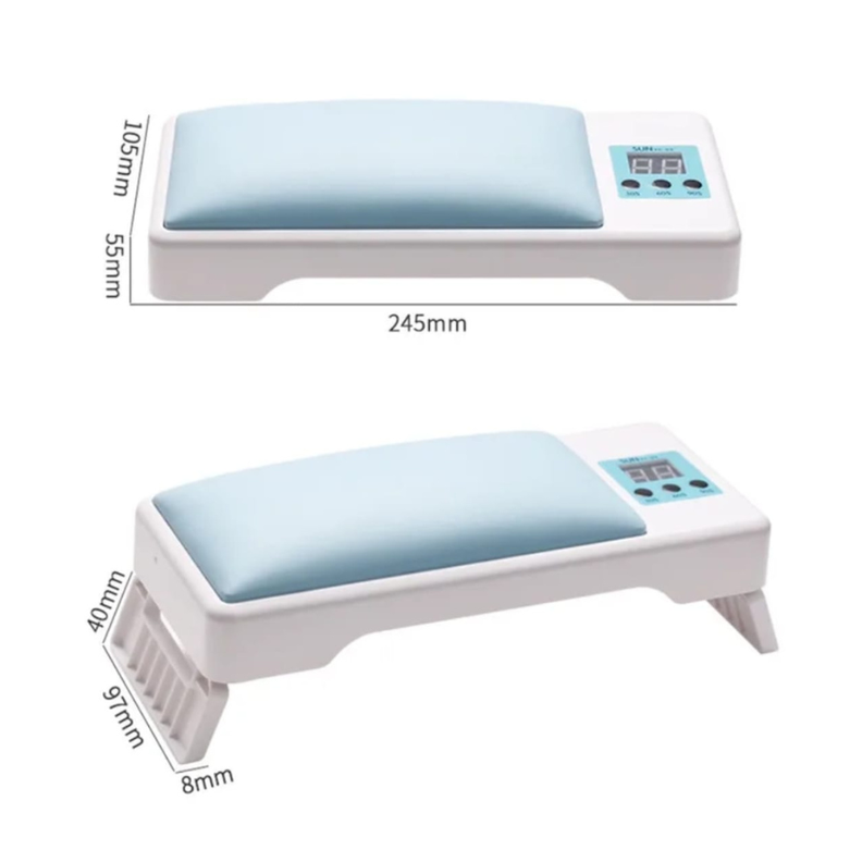 Lámpara Uv/led Apoya Manos 2 En 1  72w Secado Uñas Manicure Blanca-3