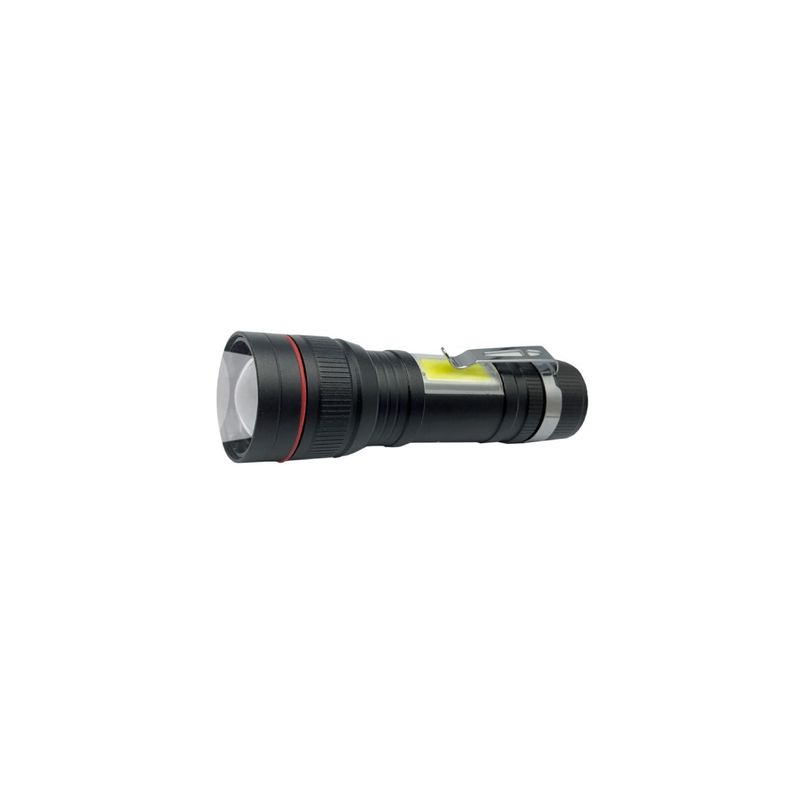 Linterna Led Recargable USB Zoom 3 Modos de Brillo Tecnolab-0