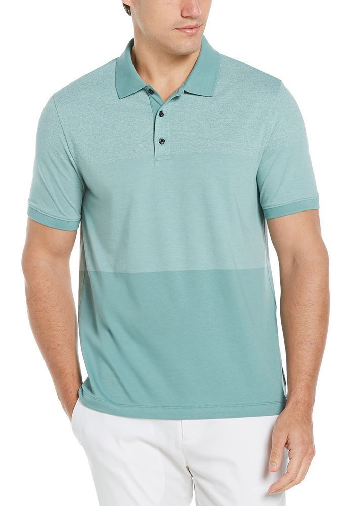 Polo block verde