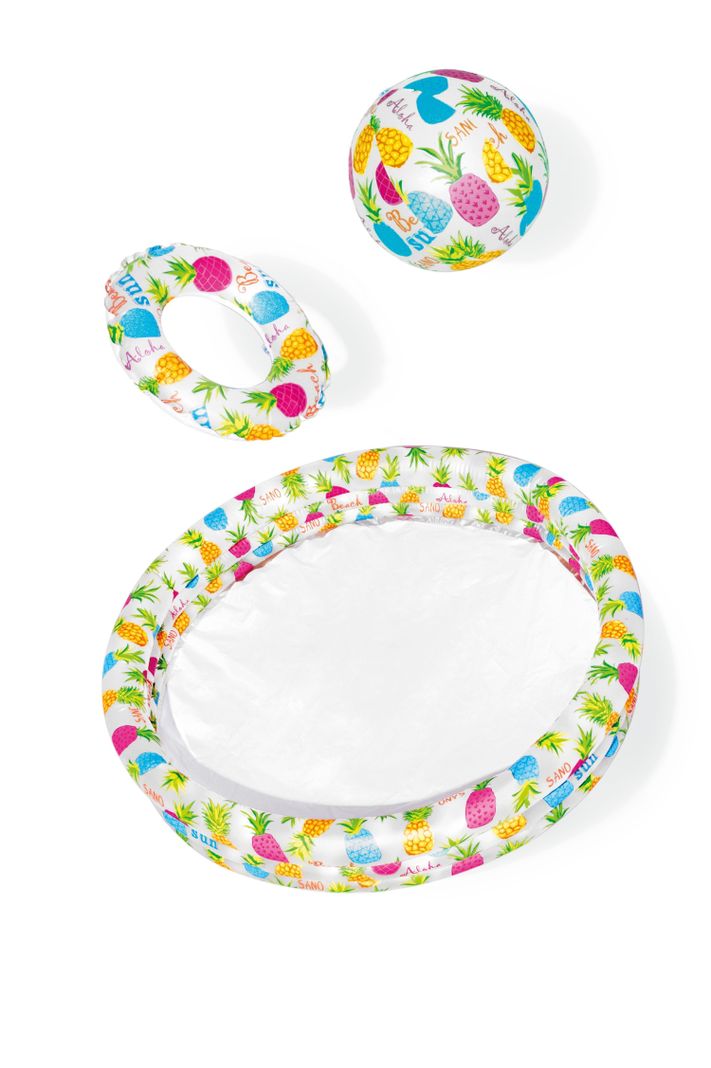 Piscina Frutas Splash set inflable 1.32m x 28cm Intex-1