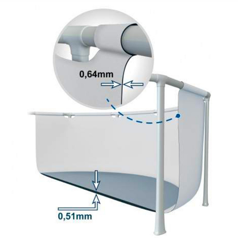 Piscina Estructural Prisma Trame Set 610x132 cm 32.695 Litros-8