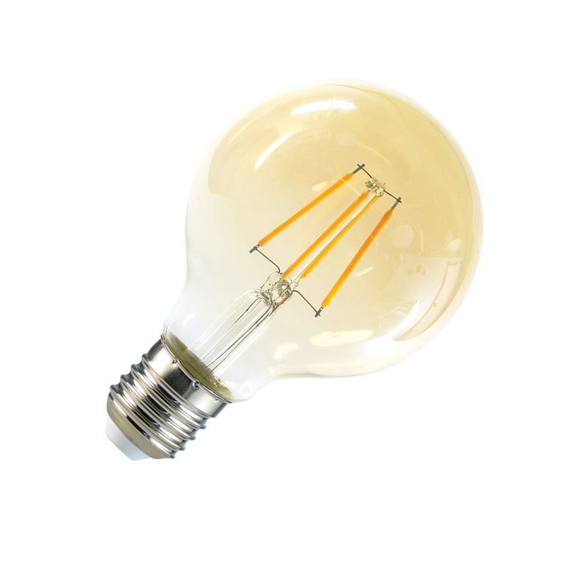 Ampolleta Globo LED E-27 Filamento 6W G80 Dimeable SEC-1