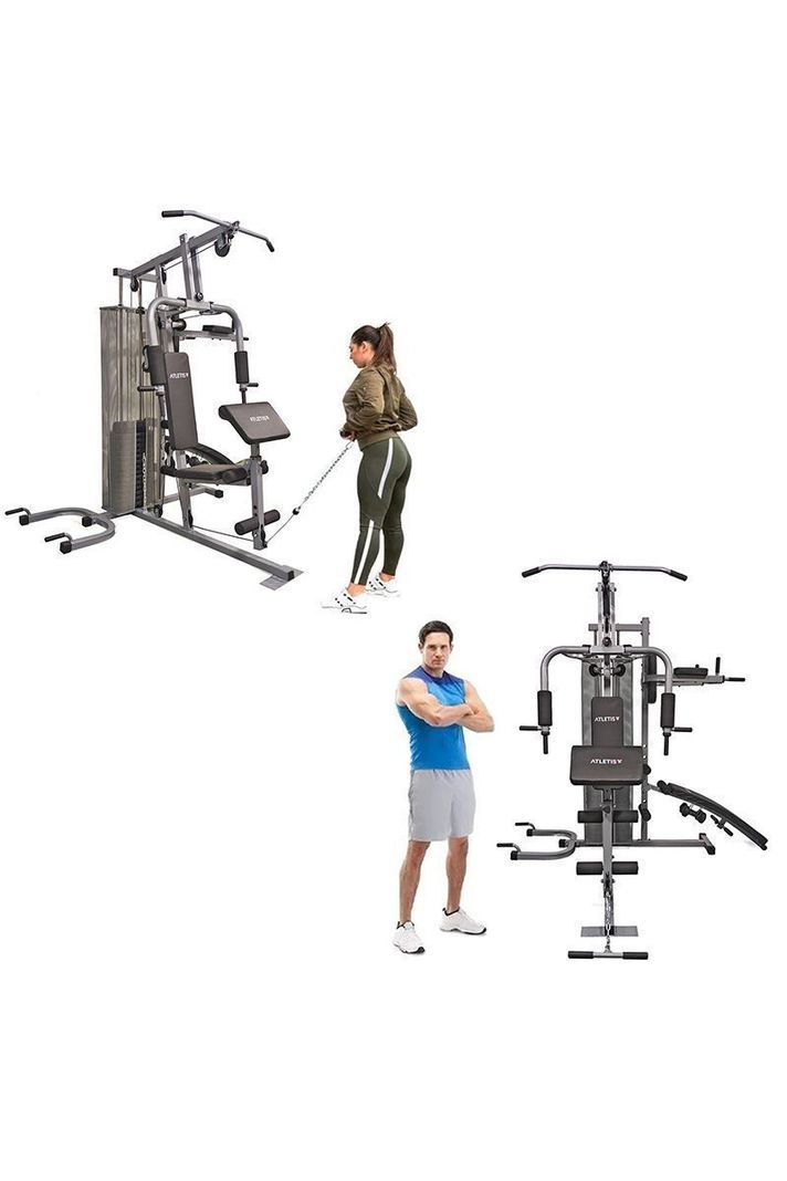 Home Gym Tres Estaciones TF-7005A Gris-4