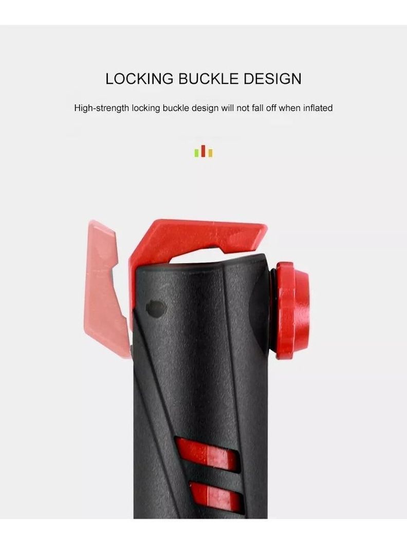 Mini Bombin Para Bicicleta De Ciclismo 120 Psi Colores Surti-5