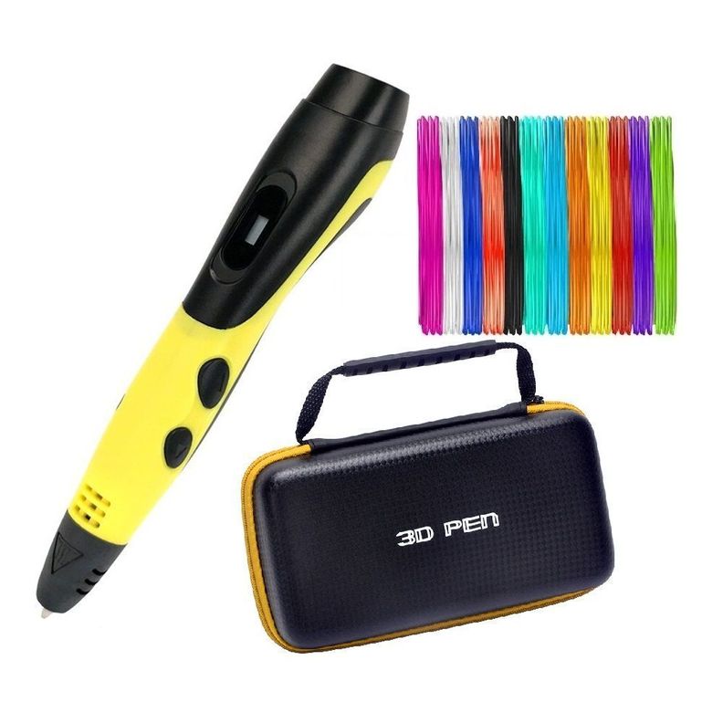 Boligrafo de impresión 3D ABS Smaffox SM-01 54M + Estuche-0