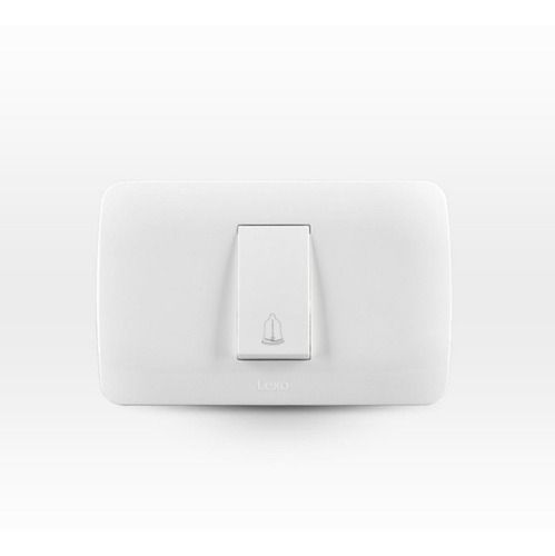 Interruptor Pulsador Timbre 10a 250v, Blanco Armado Lexo-0