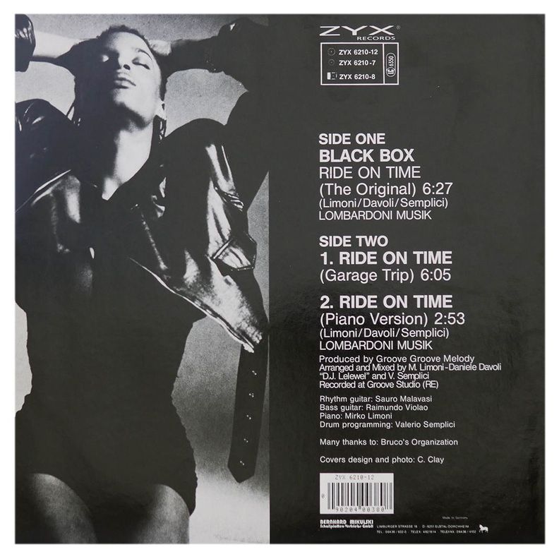 BLACK BOX - RIDE ON TIME 12" MAXI SINGLE VINILO USADO-1