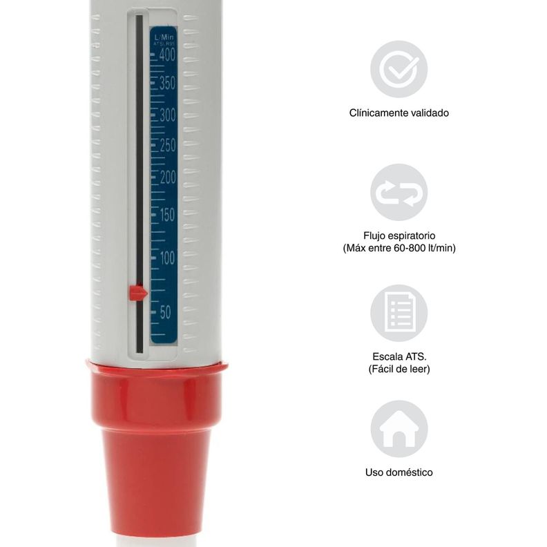Flujometro Mini Wright Original Estandar Adulto 60-800 L/m-2