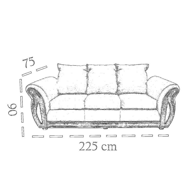 Juego de living 3-1-1 isidora beige-1