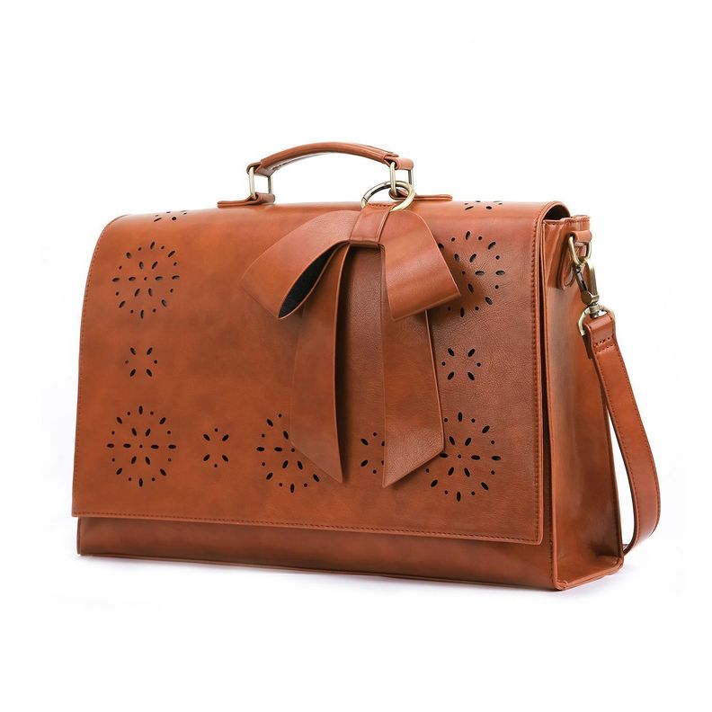 Ecosusi Maletín BOW para laptop 15.6" - Camel-0