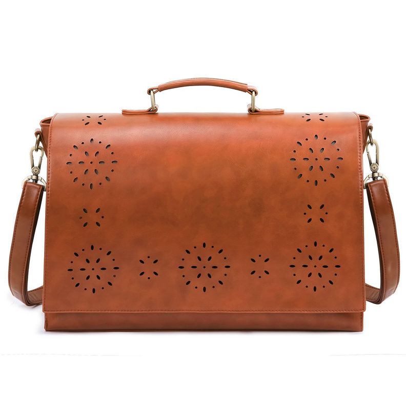 Ecosusi Maletín BOW para laptop 15.6" - Camel-1