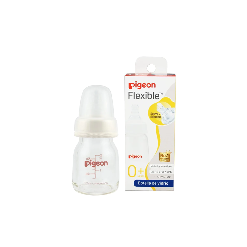 Mamadera Boca Estándar De Vidrio 50 Ml Pigeon-0