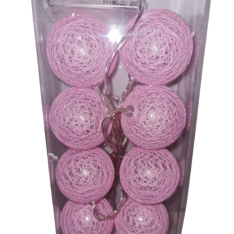 Luces a pila decorativas cama - Fucsia-0