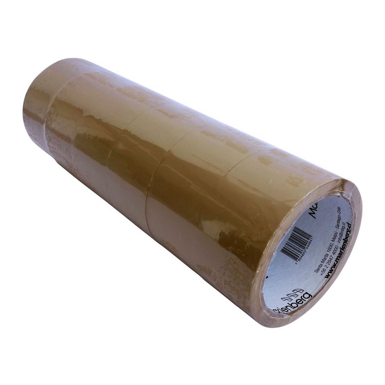 Cinta de embalaje 40 m color café. Pack de 48 uds-2