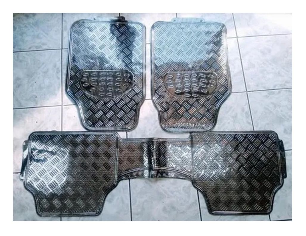 PISO ALUMINIZADO 3 PIEZAS AUTOMÓVIL GOODCAR  CARBON-1