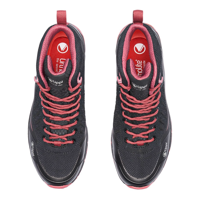 BOTÍN LIPPI MUJER LIGHT ROCK MID II NEGRO ROSA-5