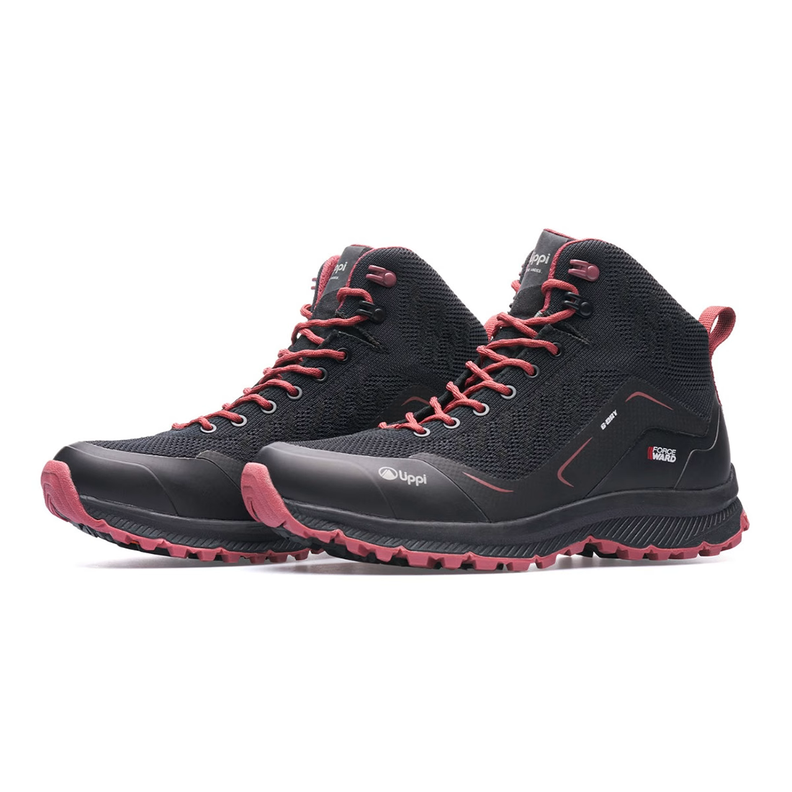 BOTÍN LIPPI MUJER LIGHT ROCK MID II NEGRO ROSA-2