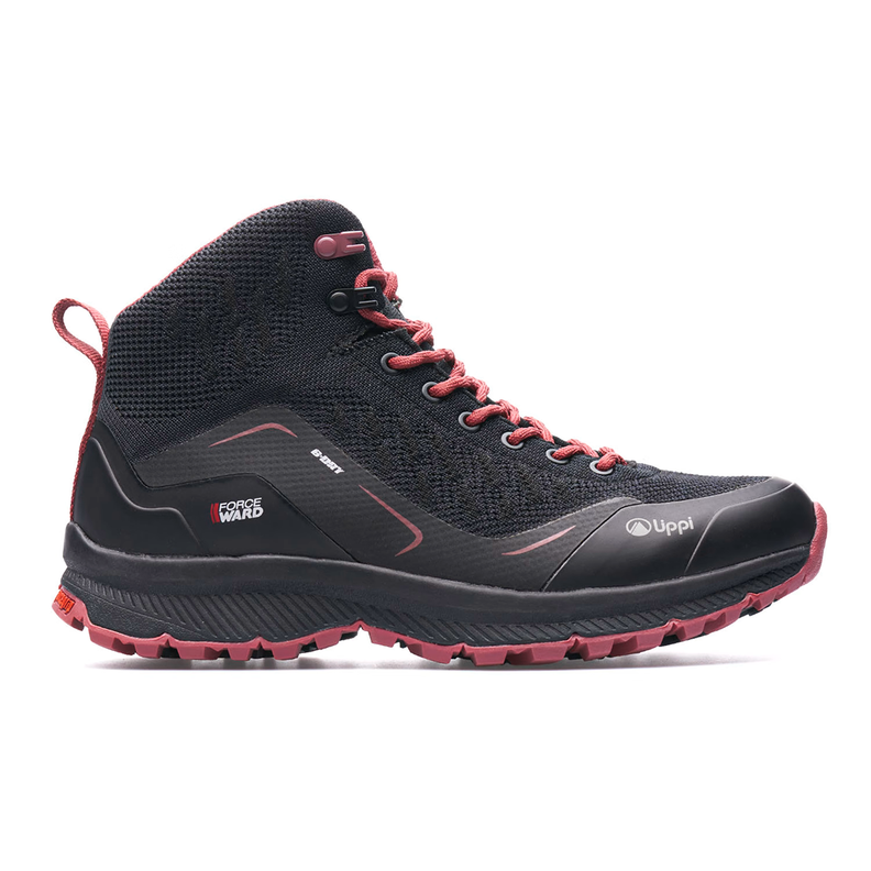 BOTÍN LIPPI MUJER LIGHT ROCK MID II NEGRO ROSA-0