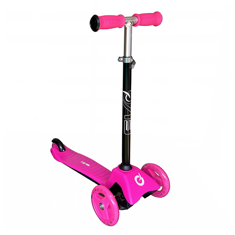 Scooter/Monopatín Tres Ruedas Con Luces Evo "Light Up" Rosado-0