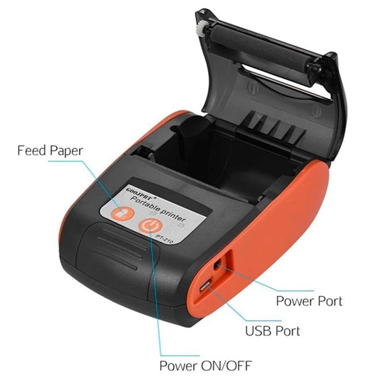 IMPRESORA TÉRMICA BLUETOOTH CONEXION A E-BOLETA 58MM-1