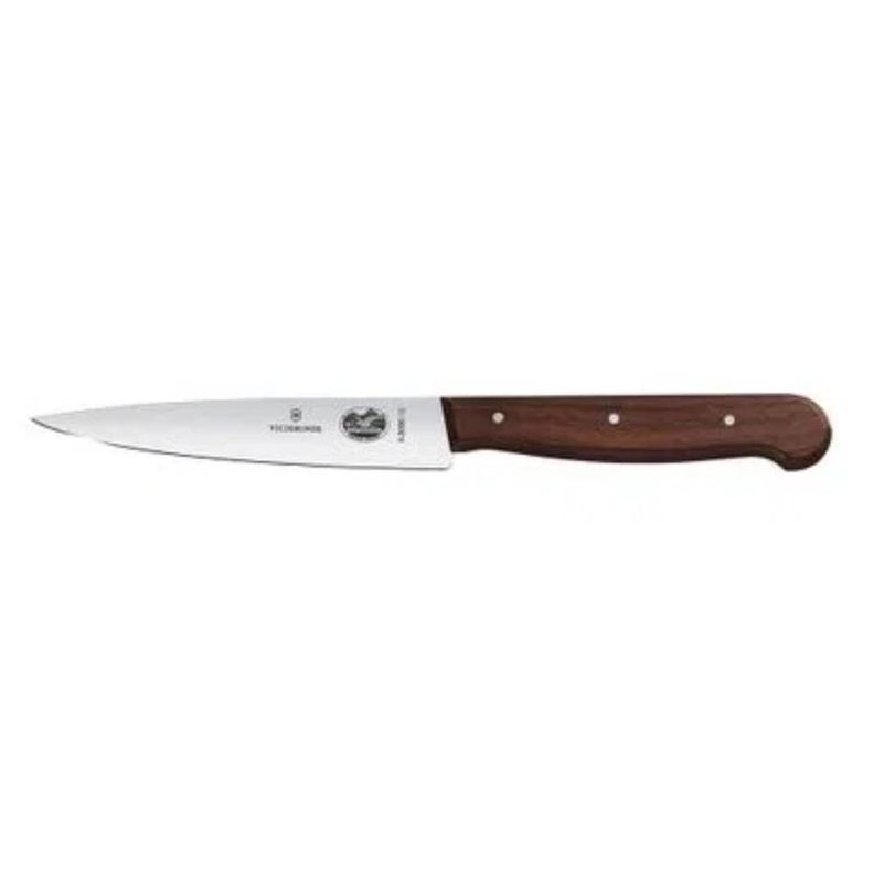 CUCHILLO DE COCINA PEQUEÑO DE MADERA COLOR CAFÉ. HOJA 12 CM. VICTORINOX-0