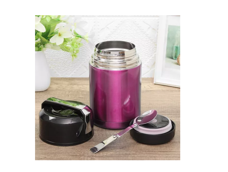 Termo De Comida Acero Inoxidable De 800 Ml + Cuchara-3