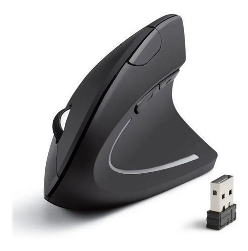 Mouse Vertical Inalámbrico Receptor 3.0 Usb 3600 Dpi-0