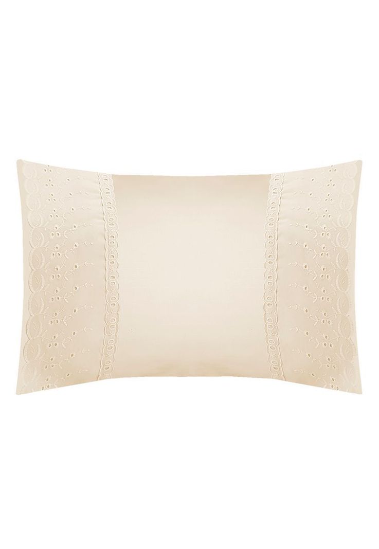 Funda de almohada 200 hilos broderie crudo-0