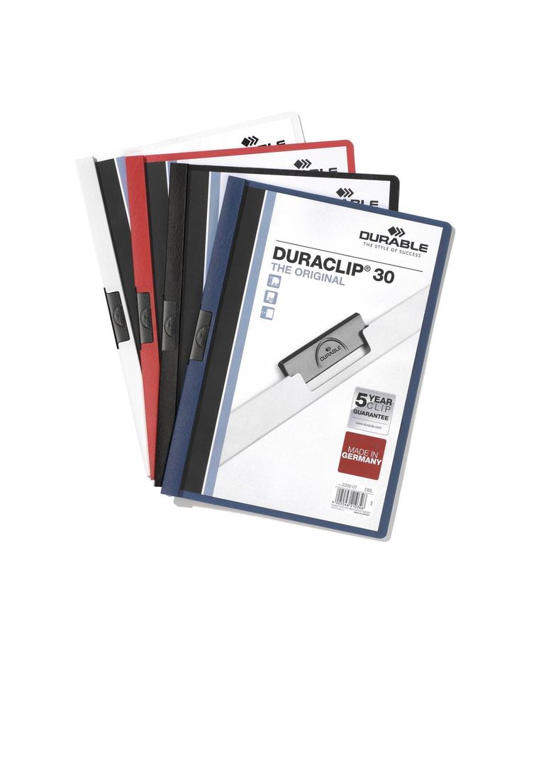Carpeta Duraclip 30 Carta Negro [pack x 25]-1