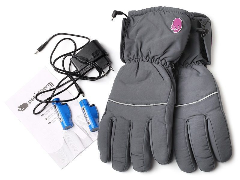 Guantes calefactores con alimentación a baterías de litio-0