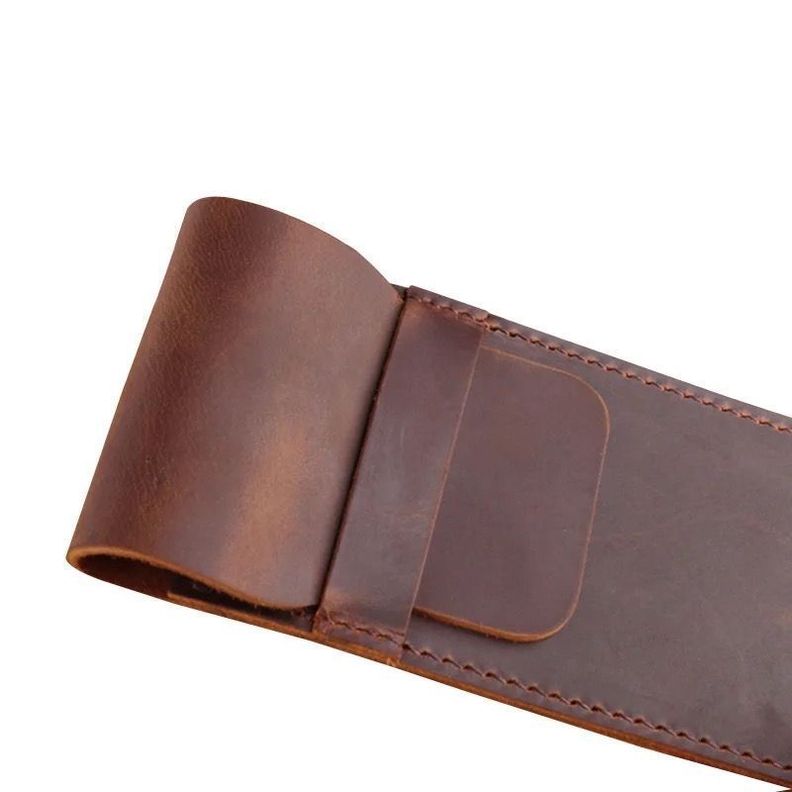 Porta Lápices De Cuero Elegante, Funda Portalápices Cuero-3