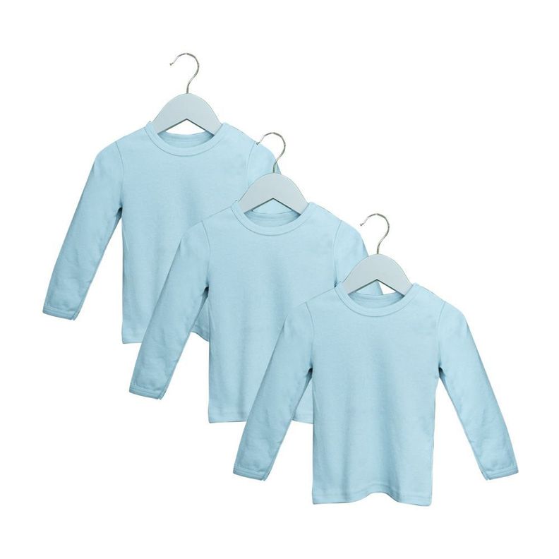 Set de Tres Camisetas Lisas Celeste Pumucki-0