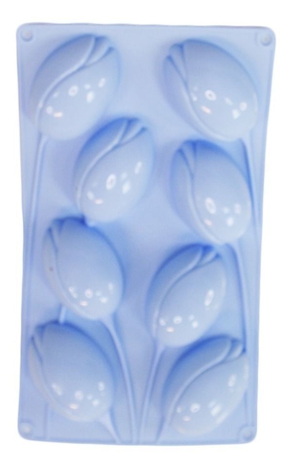 Molde De Silicona Para Muffin Diseños Flores Rosas-0