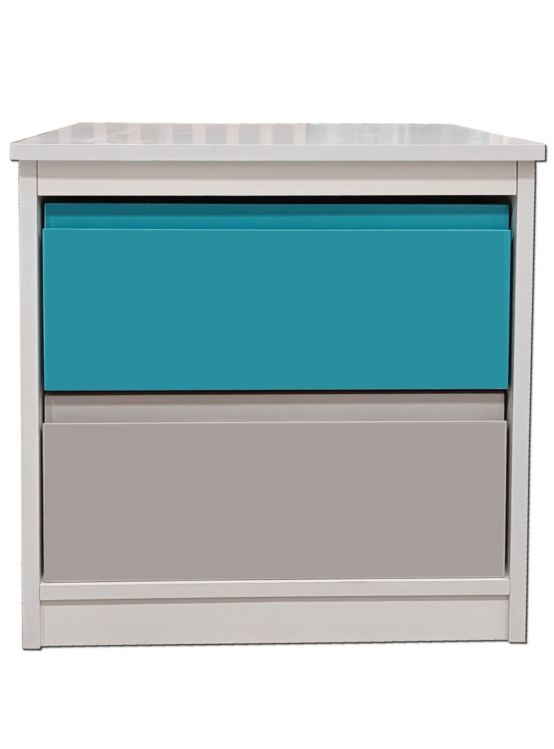 Velador 2 C Minimal  Celeste Gris-0