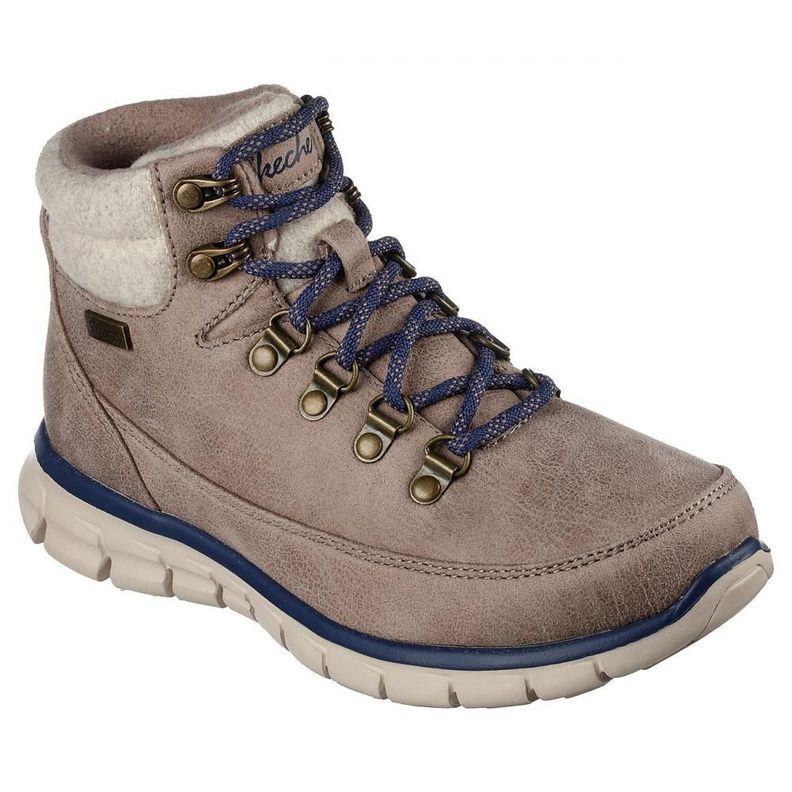 Botin Mujer Synergy Beige Skechers-5