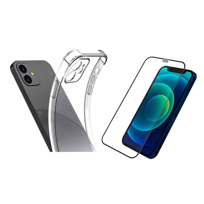 Carcasa Para iPhone 12 Y Lamina de Vidrio Completa-14