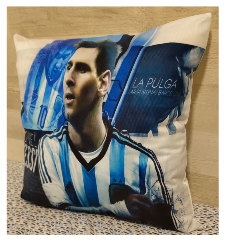 Cojín Felpa 45x45 De Lionel Messi Extra Suave Barcelona FC-2