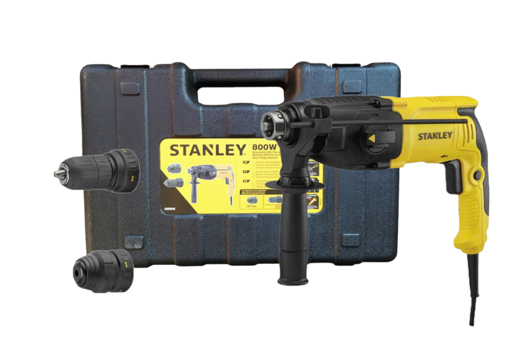 Rotomartillo Stanley Sds Plus 800 W 3.4 J + Mandril + Maleta-0