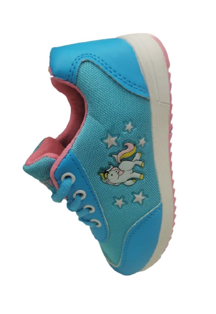 Zapatilla Deportiva Turquesa Unicornio Niña-1