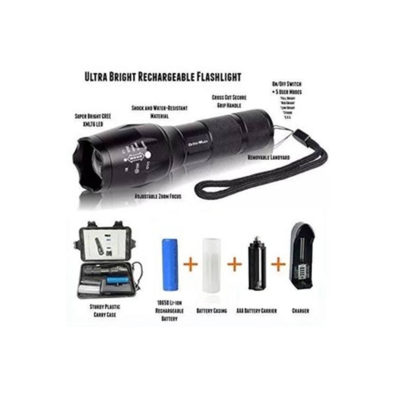 Linterna led recargable camping zoom-1
