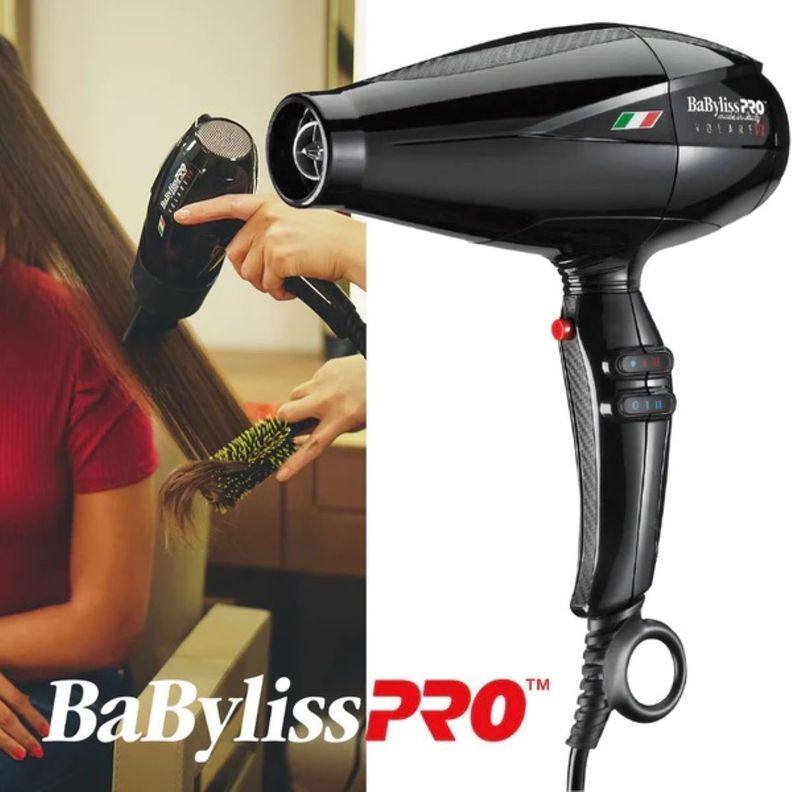 Secador Volare V1 Motor 6 Niveles Ferrari Babylisspro Negro-3