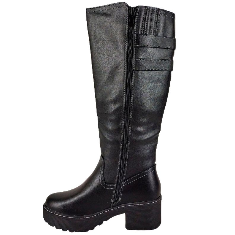 Bucanera para Mujer Taco Bajo Negro-5