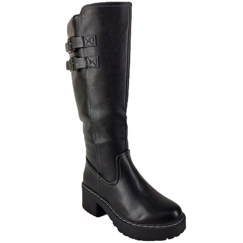 Bucanera para Mujer Taco Bajo Negro-2
