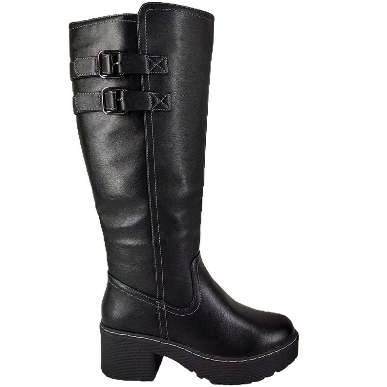 Bucanera para Mujer Taco Bajo Negro-0