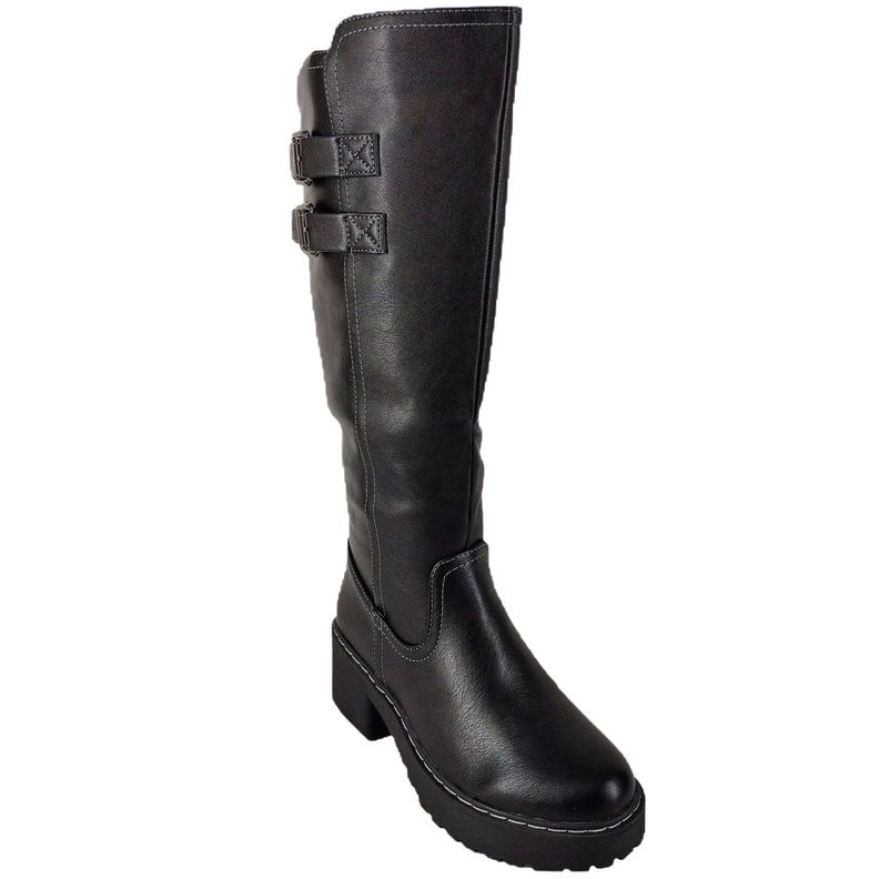 Bucanera para Mujer Taco Bajo Negro-1